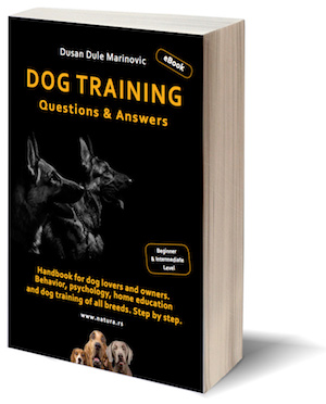 NEW eBOOK IN ENGLISH: Dog training - Questions & Answers. Handbook for dog lovers and owners. Behavior, psychology, home education and dog training of all breeds. Beginner & Intermediate Level. Format A5, 12 chapters, 518 pages, 237 photography, drawings and tables. Mob/Viber +38163254738