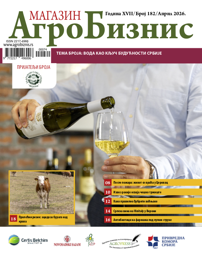 Agrobiznis magazin broj 182, april 2026, naslovna strana